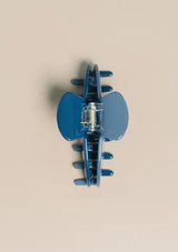 [Color: Blue Sea] A two tone blue medium sized hair clip by Nat and Noor. 