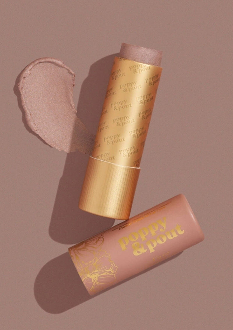 [Color: Faye] A buildable lip tint made from 100% natural ingredients. An eco-friendly beauty product handmade from Poppy & Pout. 
