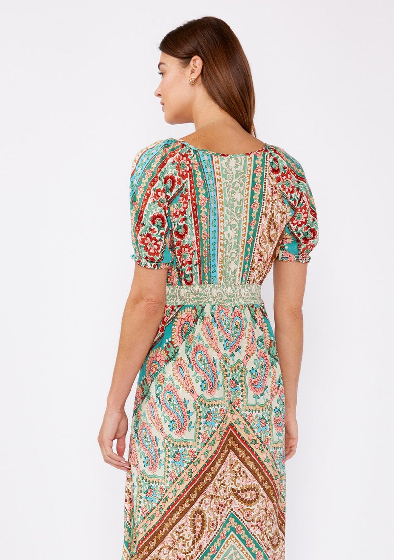 Boho Dreams Maxi Dress Jade/Natural / L Boho Dreams Maxi Dress Jade/Natural / L