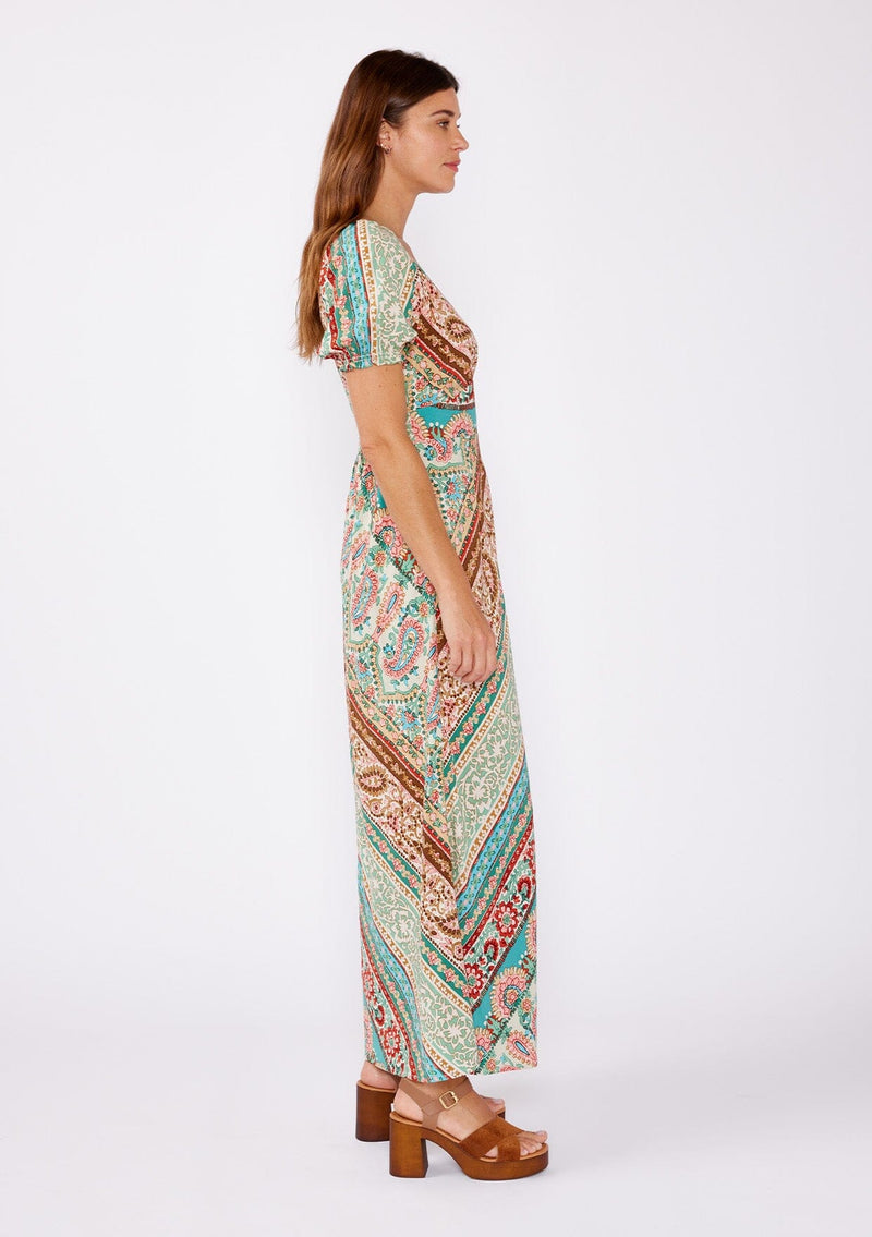 Boho Dreams Maxi Dress Jade/Natural / L Boho Dreams Maxi Dress Jade/Natural / L
