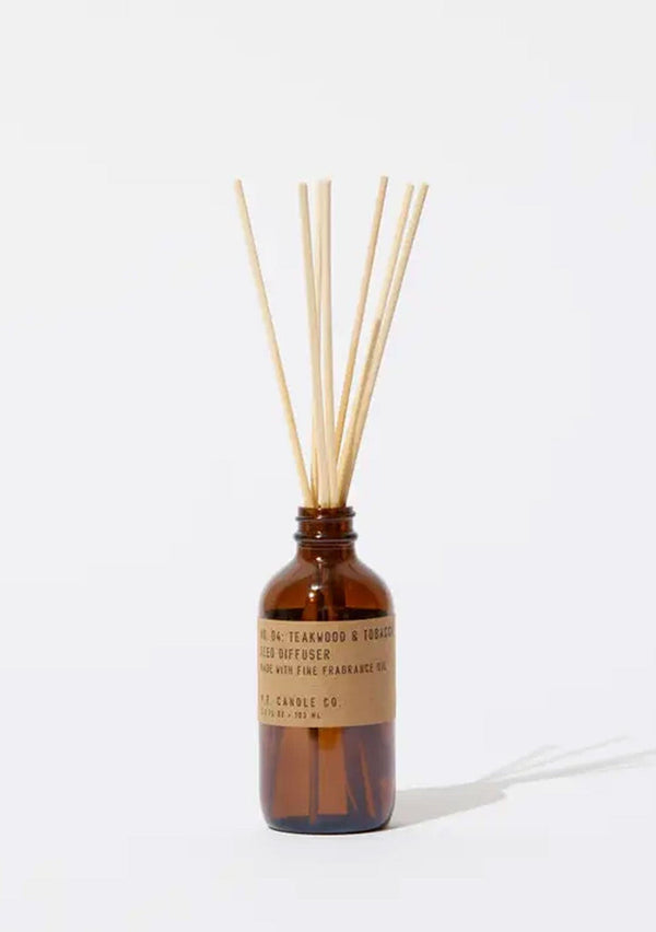 P.F. Candle Co. Teakwood & Tobacco Reed Diffuser