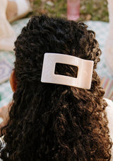 TELETIES - Medium Flat Rectangle Hair Clip