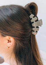 [Color: Sage] Sage green acetate hair claw clip made by TELETIES