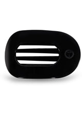 [Color: Black] Black flat round hair clip made by TELETIES