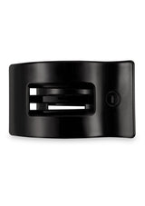 [Color: Black] Black flat rectangle hair clip made by TELETIES