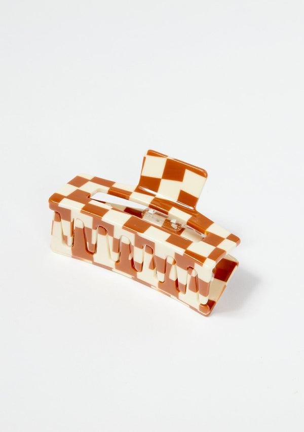Nat + Noor - Checkered Hair Claw Clip