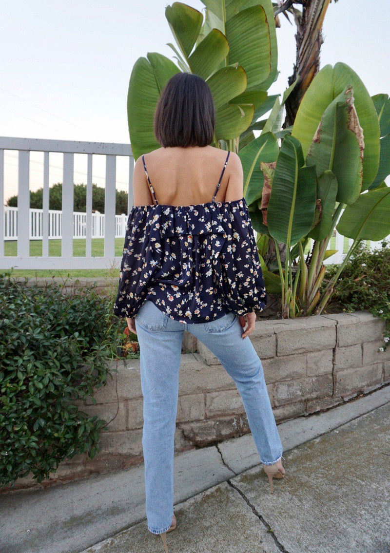 Pretty Floral Boho Blouse + Off Shoulder | LOVESTITCH