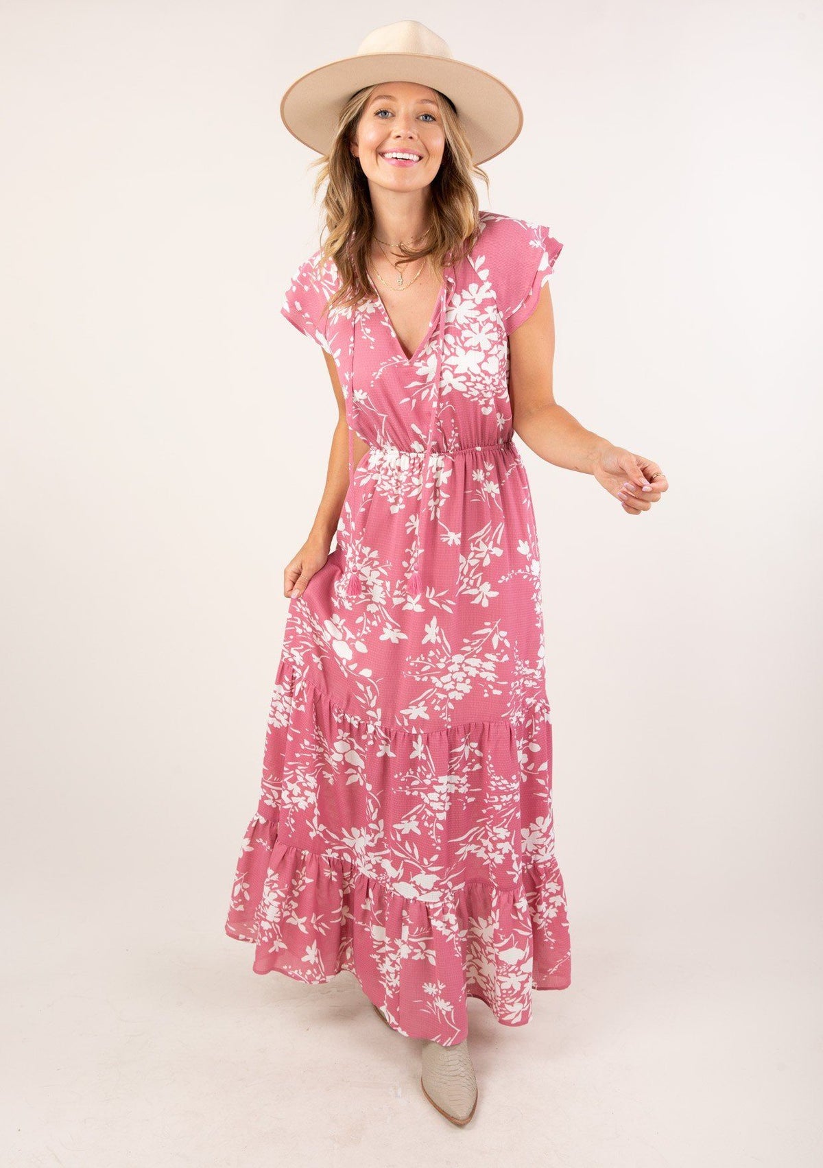 open lace back dress Amazon.com: PRETTYGARDEN Women's Summer Casual Short Flutter Sleeve Round  Neck Smocked Waist Tiered Boho Floral Flowy Maxi Dress(Blue,Small) :  Clothing, Shoes & Jewelry