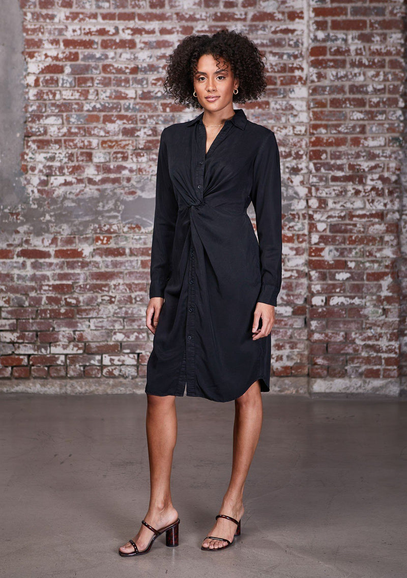 Classic & Chic Knot Front Shirt Dress | LOVESTITCH Classic & Chic Knot Front Shirt Dress | LOVESTITCH