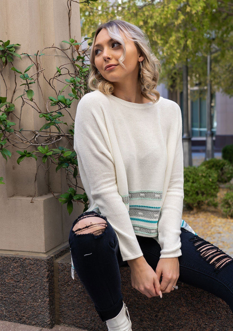 [Color: Off White/Aqua]