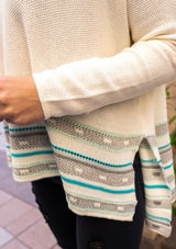 [Color: Off White/Aqua]