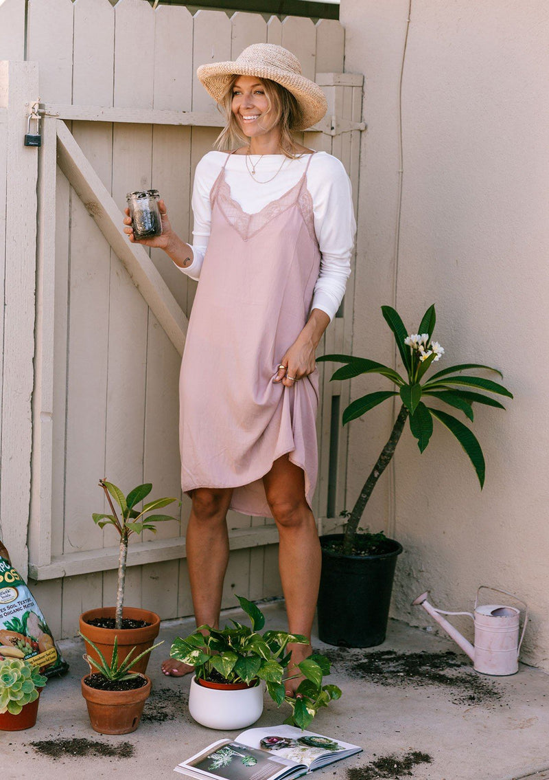 Classic Lace Trim Slip Dress | LOVESTITCH Classic Lace Trim Slip Dress | LOVESTITCH