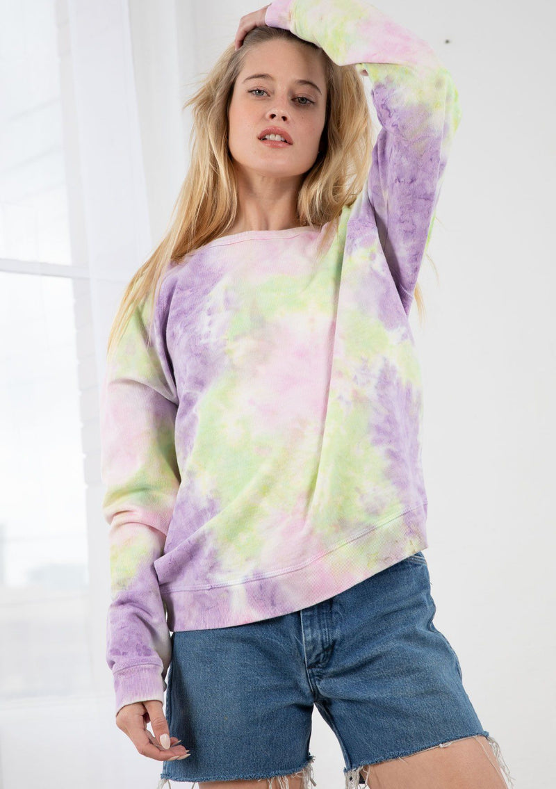 Cute Tie-Dye Crewneck Sweatshirt | LOVESTITCH