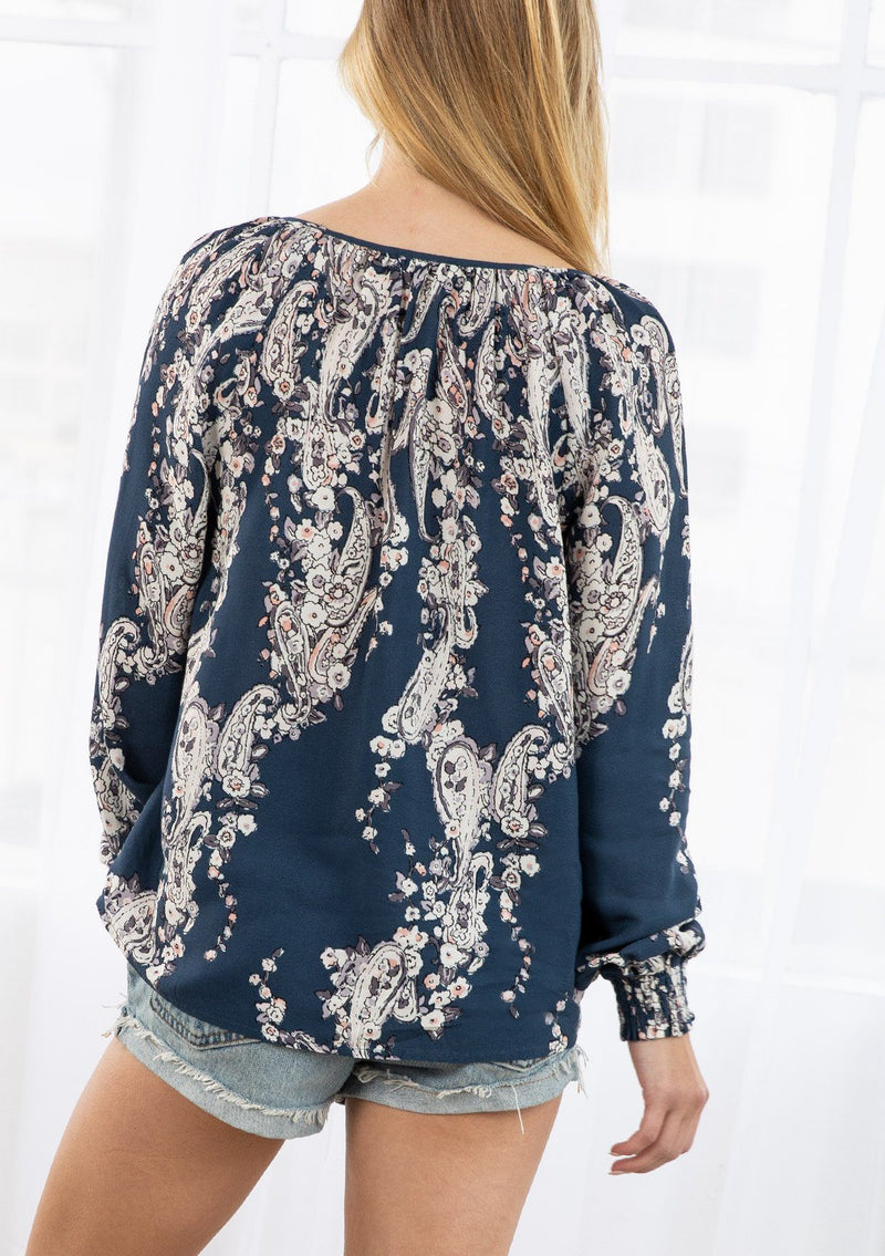 Bohemian Vintage Floral Peasant Top | LOVESTITCH