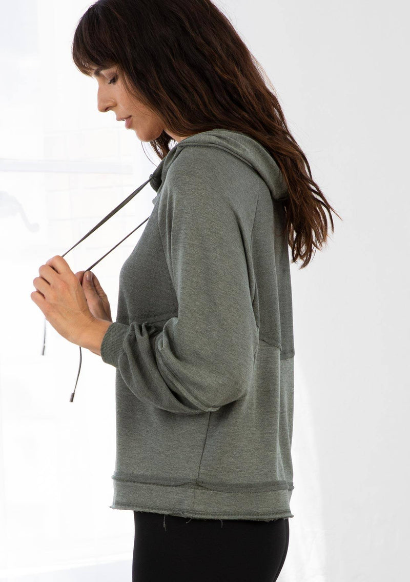 Sarté Ladies Cropped Raw Edge Hoodie – Sarté Fashion Sarté Ladies Cropped Raw Edge Hoodie – Sarté Fashion