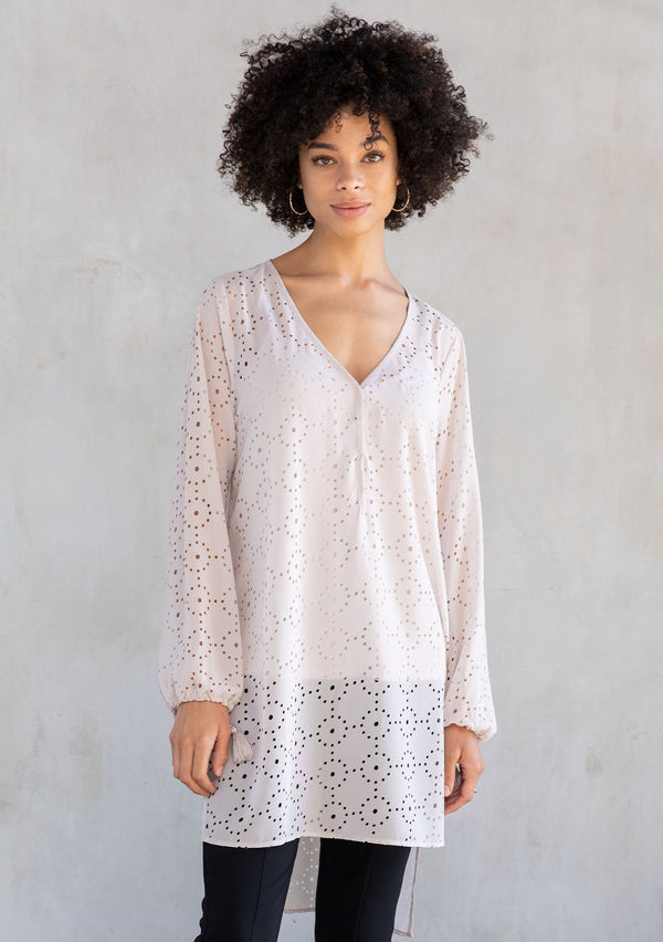 Snap Button Tunic Tunic Tops - LOVESTITCH
