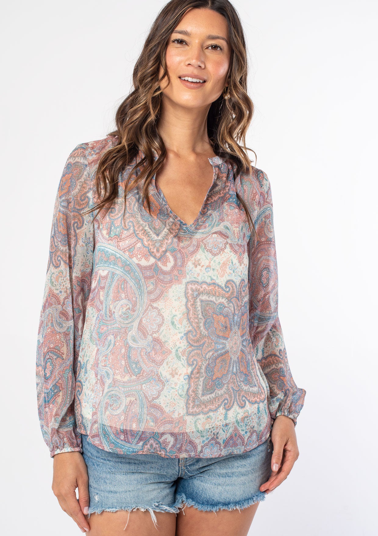 Shirley Peasant Top Mustard