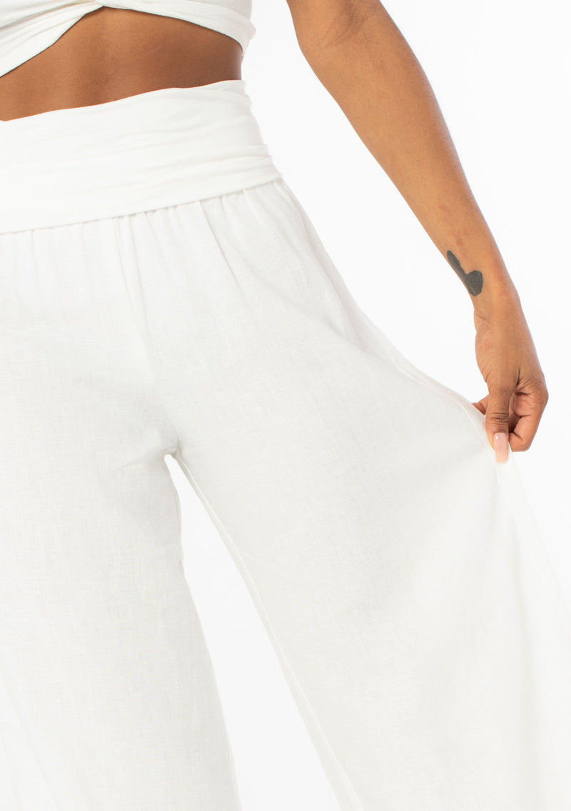 ANOTHER TOMORROW + NET SUSTAIN pleated linen wide-leg pants | NET-A-PORTER