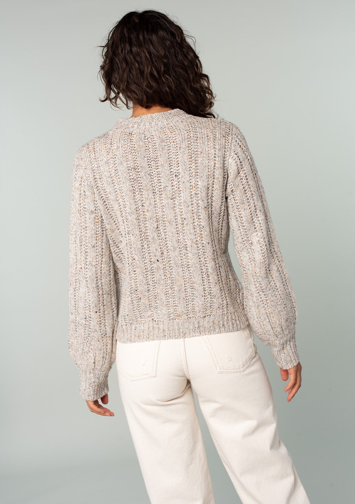 Women's Sweater - Lightweight Knit Volume Sleeve Sweater | LOVESTITCH
