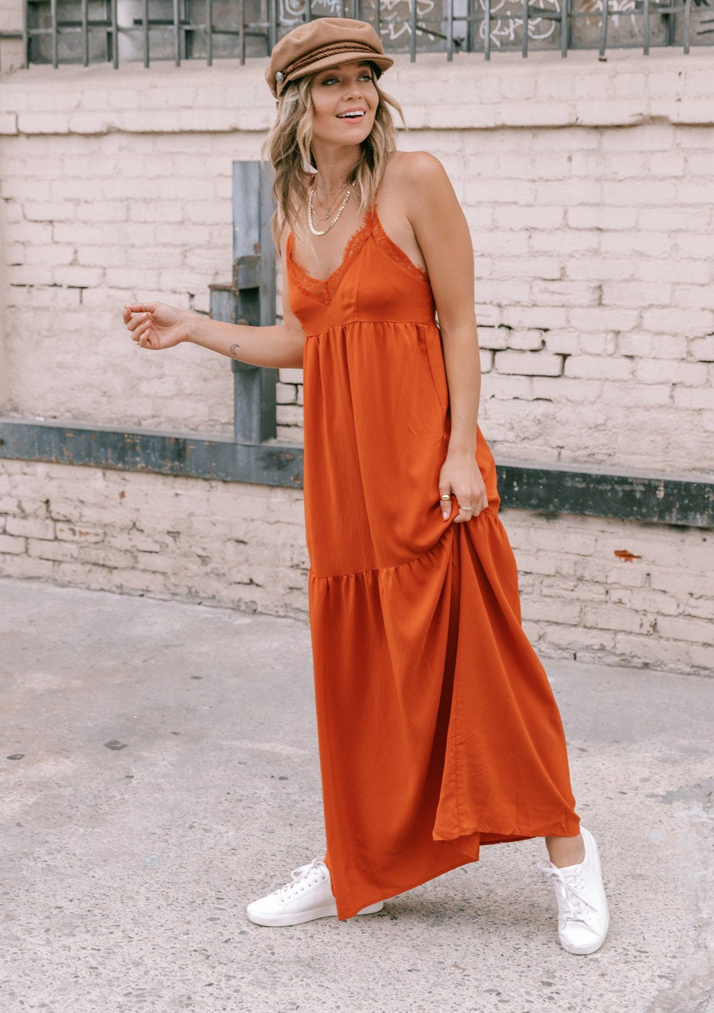 Look Of Love Maxi Slip Dress Rust / S Look Of Love Maxi Slip Dress Rust / S