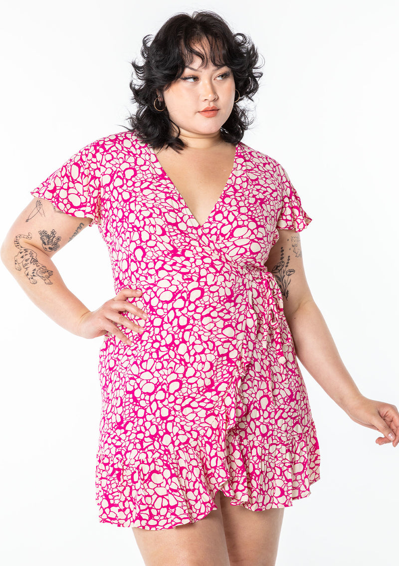 flattering wrap dress The Perfect Mini Wrap Dress