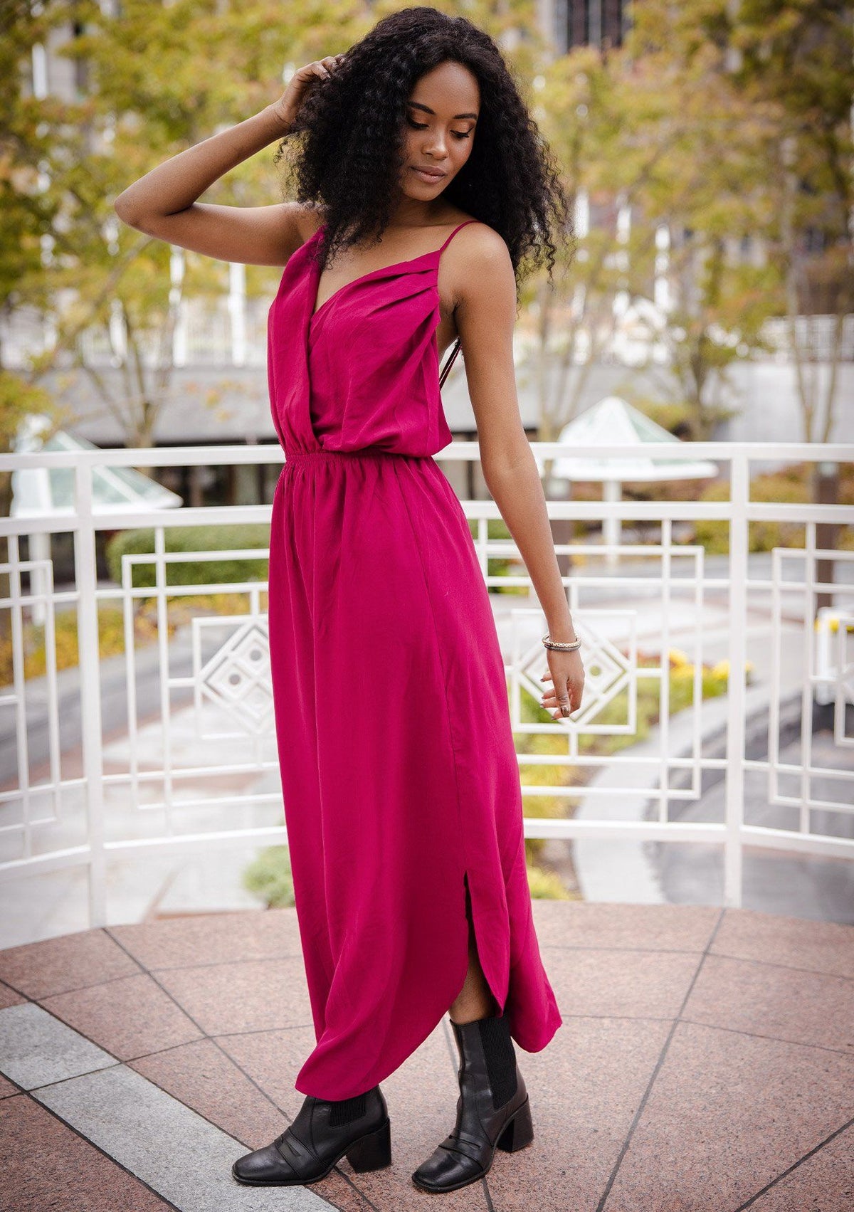 Dream A Little Dream Backless Maxi Dress Clay / M