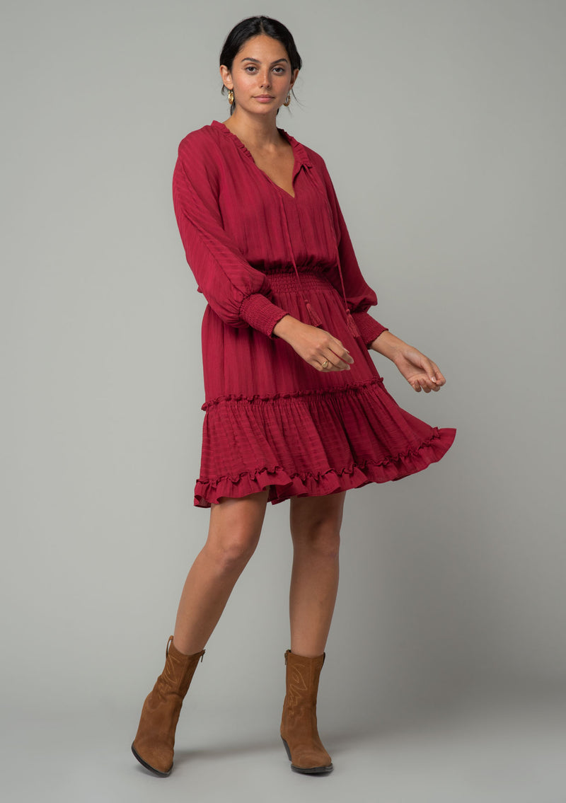 More Of You Mini Dress Large / Burgundy More Of You Mini Dress Large / Burgundy