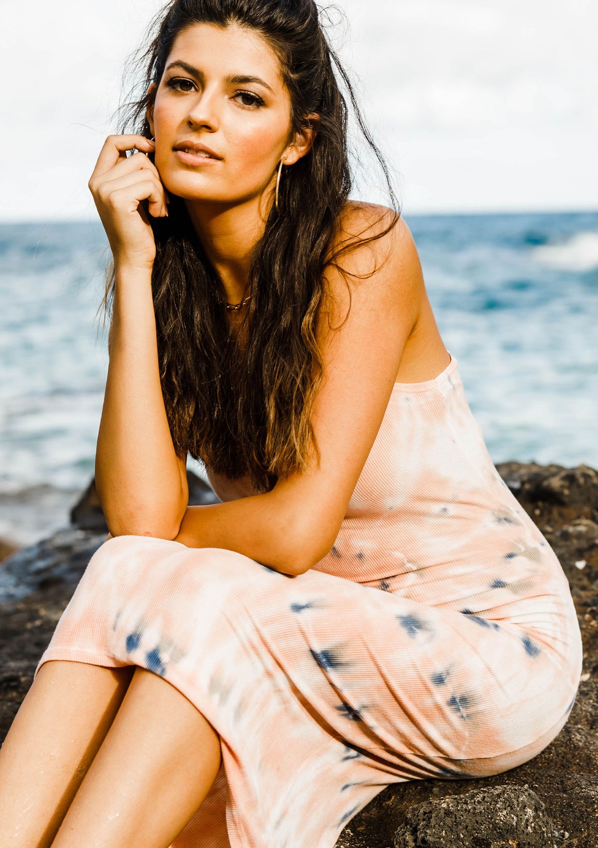 Cotton Candy Tie Dye Ribbed Tank Dress