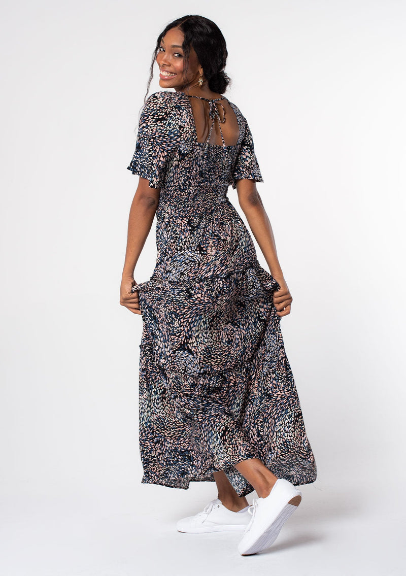 Square Neckline Smocked Top Maxi Dress | LOVESTITCH Square Neckline Smocked Top Maxi Dress | LOVESTITCH