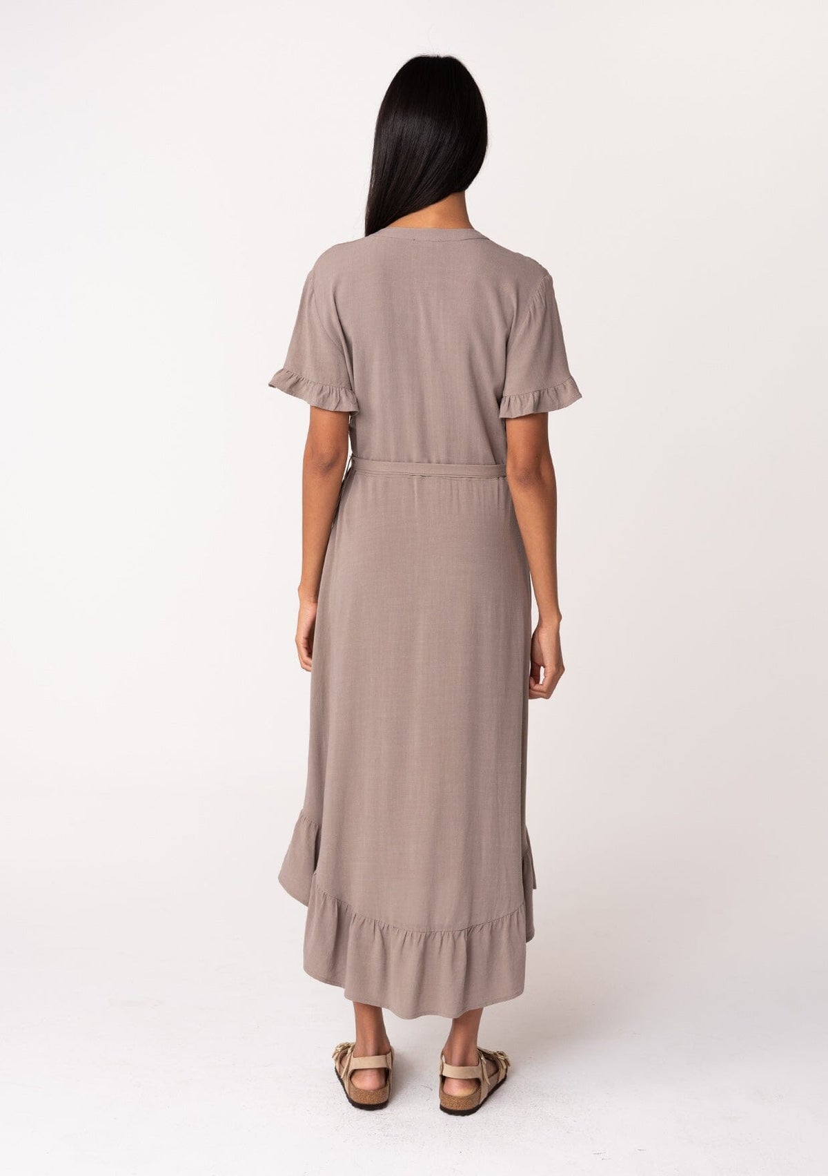 Casual Dresses - LOVESTITCH - ruffle-sleeve