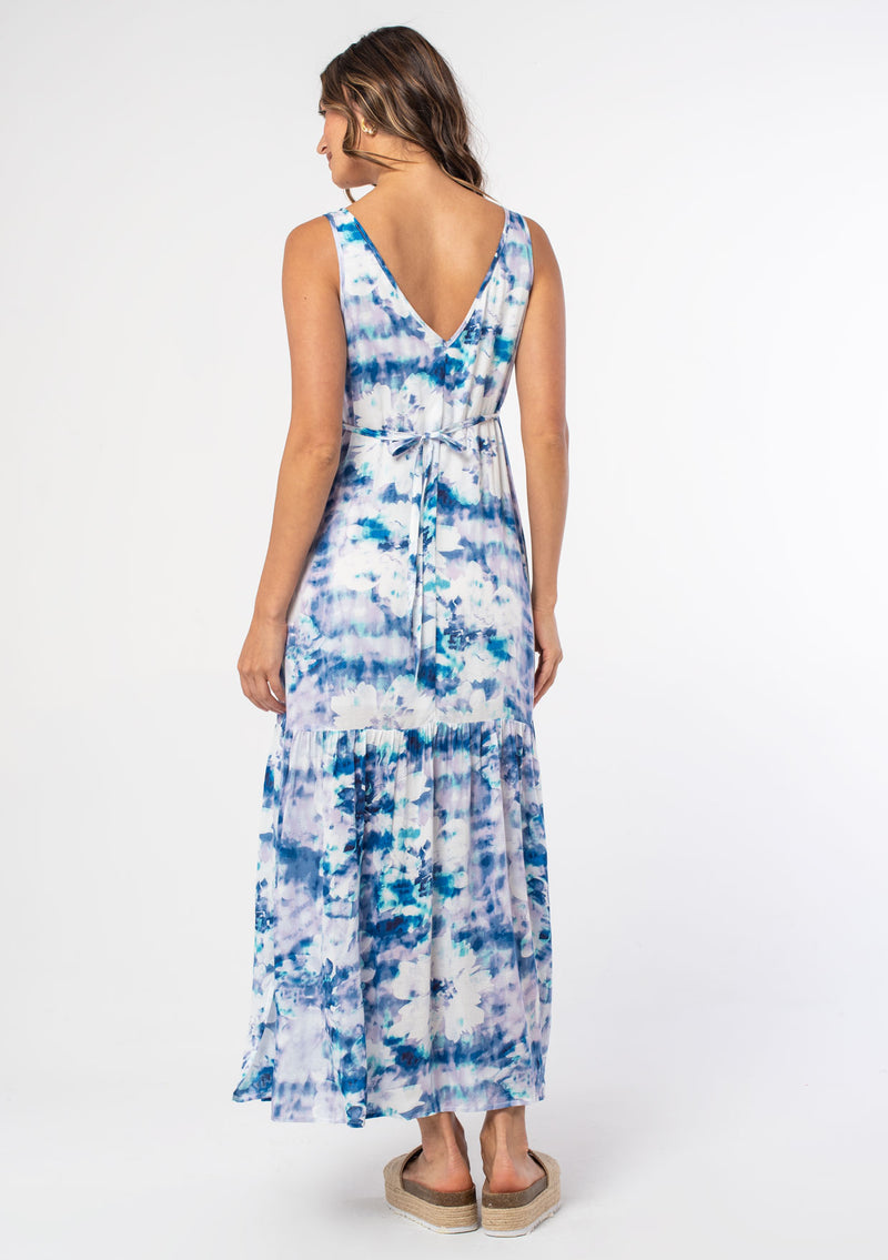 Galina Maxi Dress Navy/Teal / XL