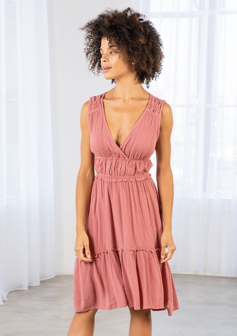 Falling For You Mini Dress Terracotta / S Falling For You Mini Dress Terracotta / S