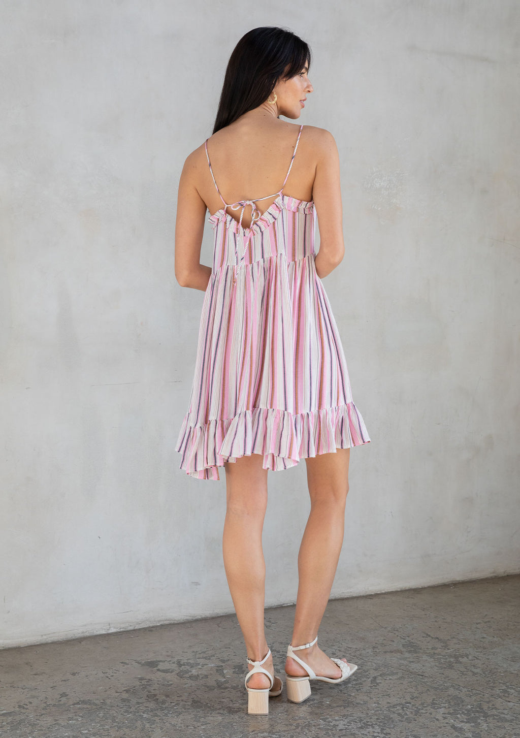 Pink Striped Mini Dress - Women's Dress | LOVESTITCH Pink Striped Mini Dress - Women's Dress | LOVESTITCH