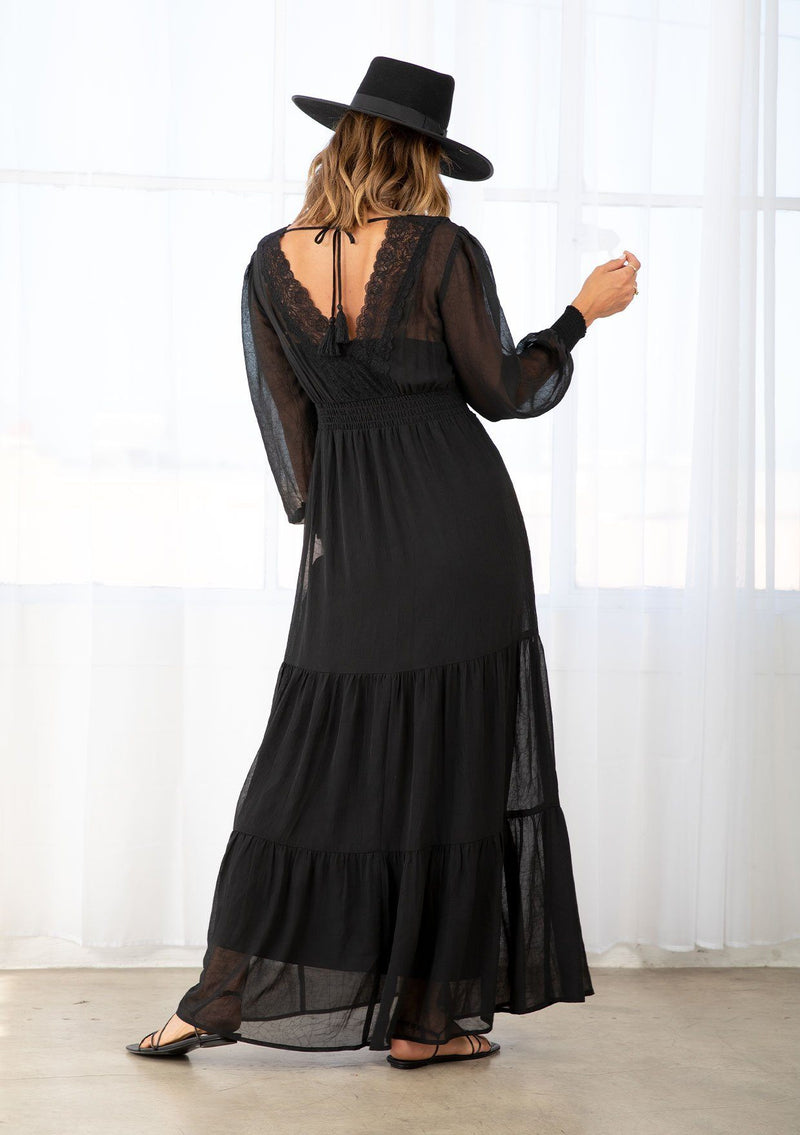 Romantic Long Sleeve Maxi Dress + Lace | LOVESTITCH Romantic Long Sleeve Maxi Dress + Lace | LOVESTITCH