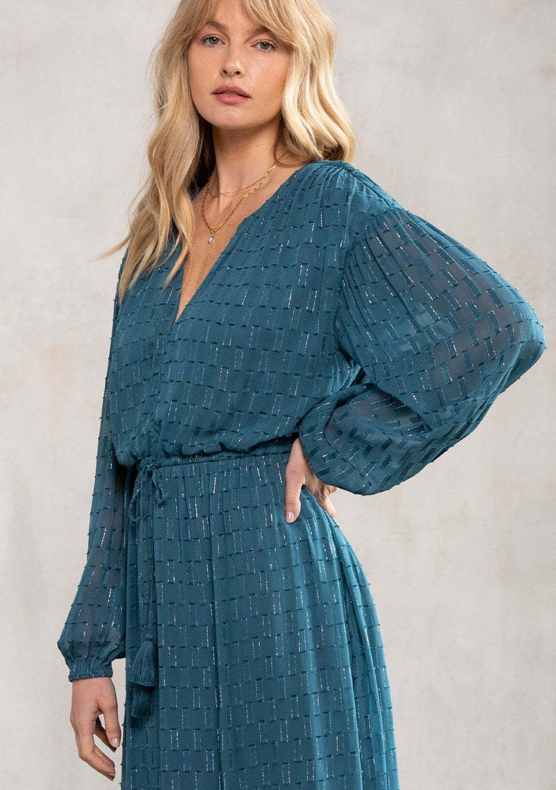 Dazzling Teal Chiffon Holiday Maxi Dress | LOVESTITCH Dazzling Teal Chiffon Holiday Maxi Dress | LOVESTITCH