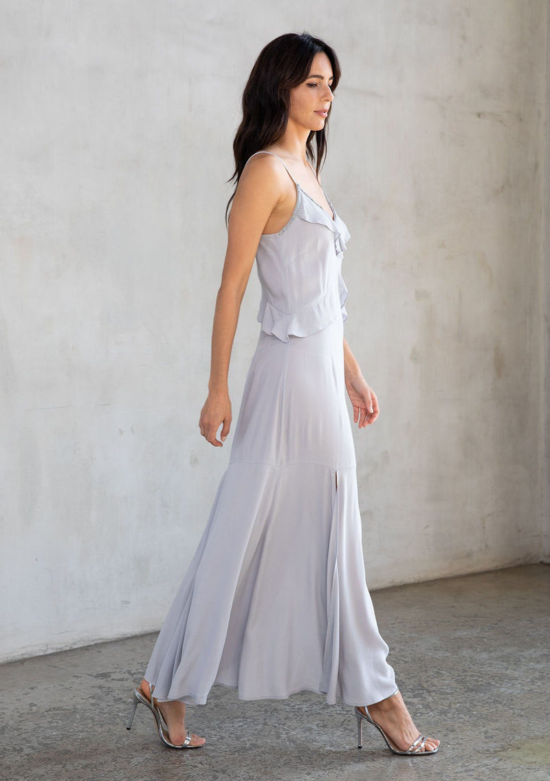 Holiday Beaded Ruffle Maxi Dress | LOVESTITCH Holiday Beaded Ruffle Maxi Dress | LOVESTITCH