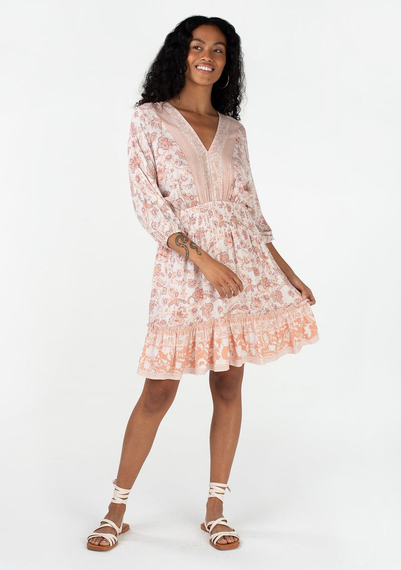 Desert Springs Mini Dress Natural/Clay / S Desert Springs Mini Dress Natural/Clay / S