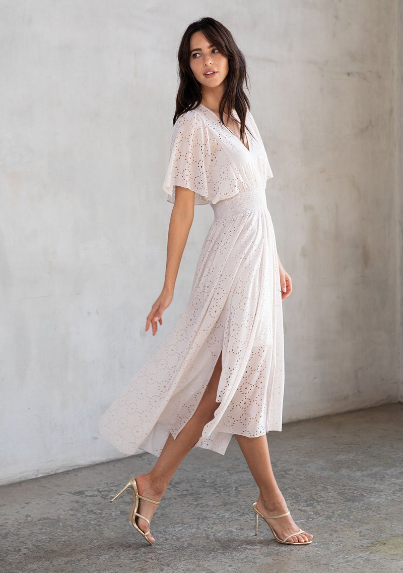 Bohemian Laser-Cut Chiffon Maxi Dress | LOVESTITCH Bohemian Laser-Cut Chiffon Maxi Dress | LOVESTITCH