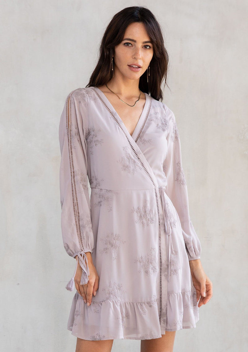 chiffon mini wrap dress Chiffon Wrap Dress