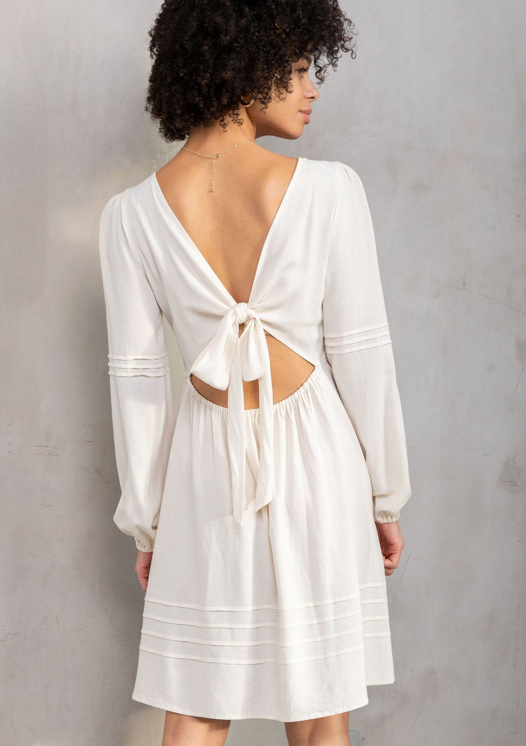 Dylan Mini Dress Vanilla / L