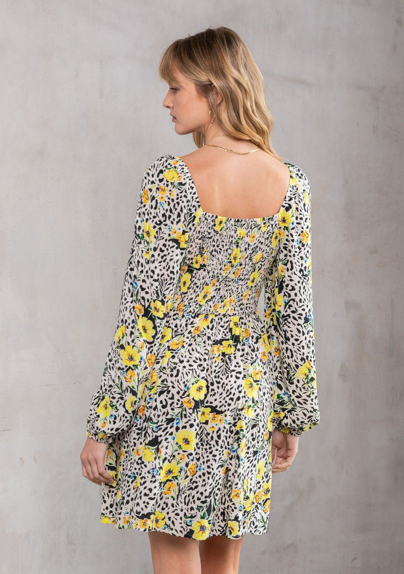 Lemon Flower Mini Dress Ivory/Lemon / M Lemon Flower Mini Dress Ivory/Lemon / M