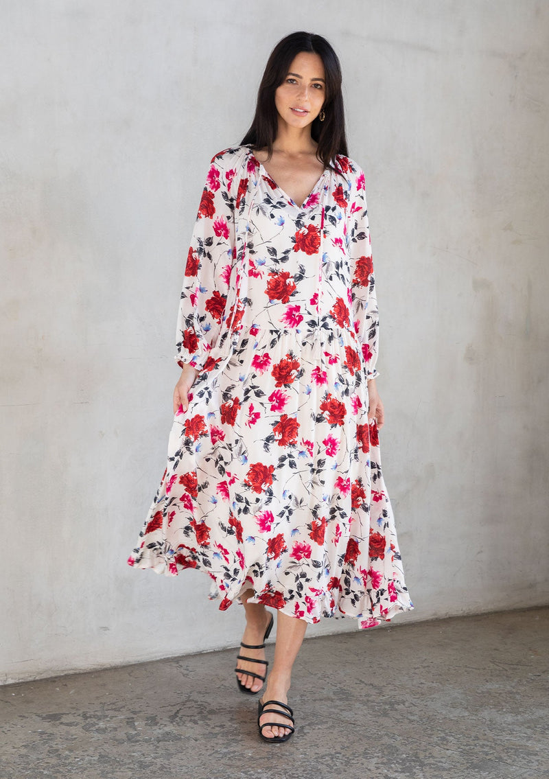 White & Red Maxi Dress - Women's Dress | LOVESTITCH White & Red Maxi Dress - Women's Dress | LOVESTITCH