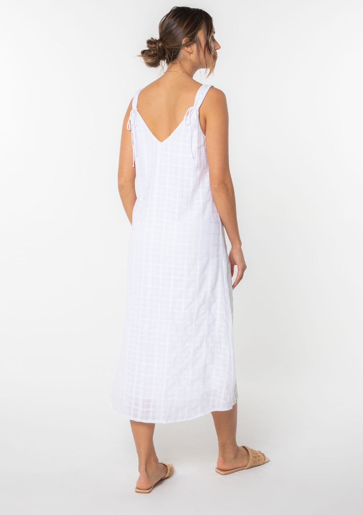 Aura Midi Dress White / Xs