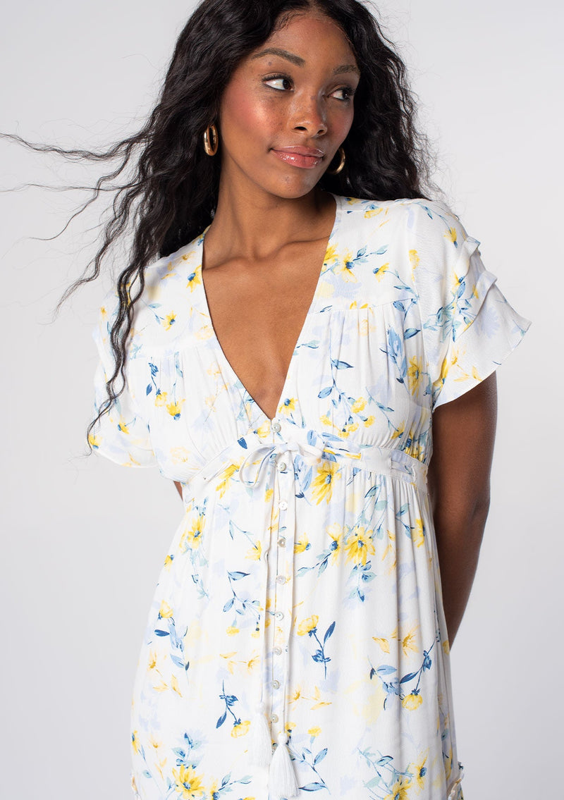 California Dreaming Maxi Dress Cream/Yellow / L California Dreaming Maxi Dress Cream/Yellow / L