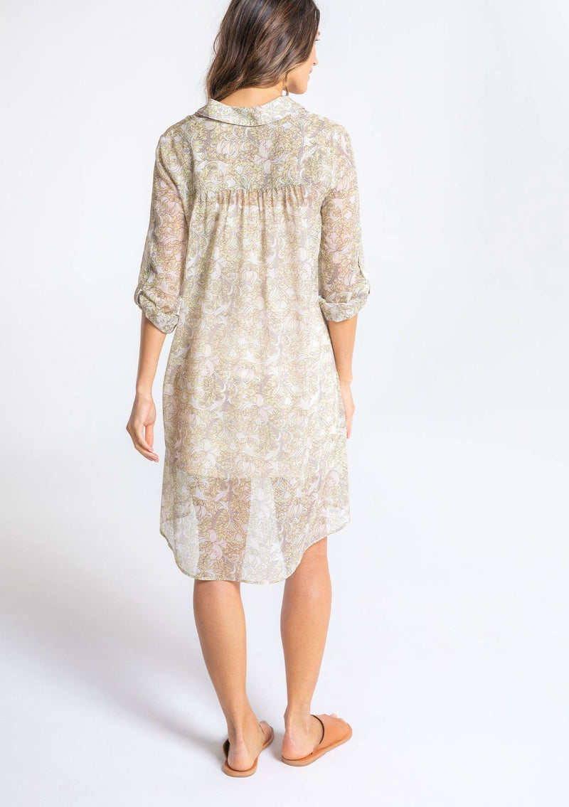 Women's Dress - Sheer Paisley Mini Dress | LOVESTITCH Women's Dress - Sheer Paisley Mini Dress | LOVESTITCH