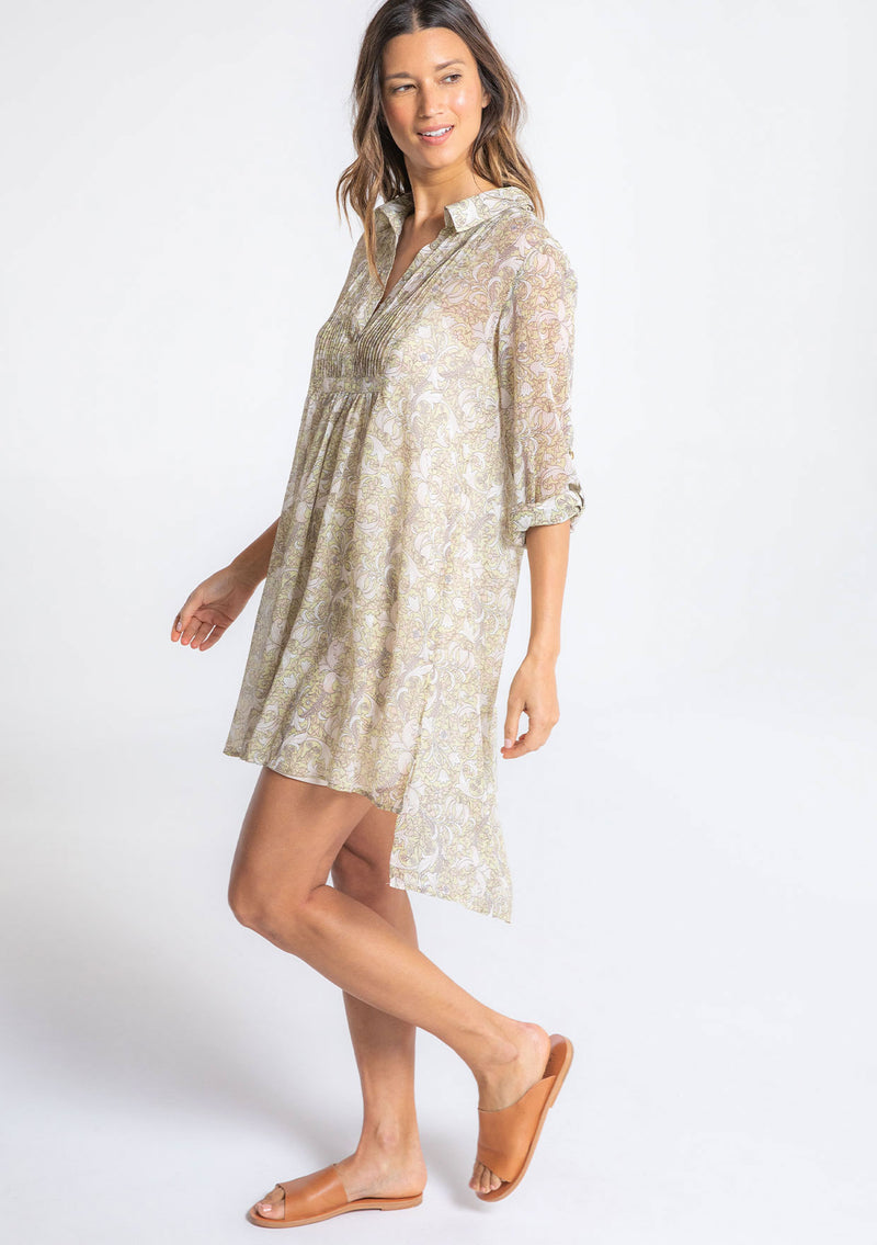 Women's Dress - Sheer Paisley Mini Dress | LOVESTITCH Women's Dress - Sheer Paisley Mini Dress | LOVESTITCH