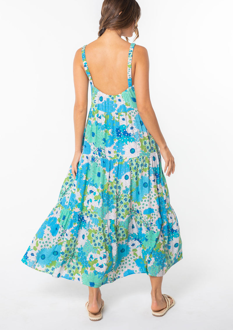 Women's Dress - Retro Floral Tank Dress | LOVESTITCH Sale Women's Dress - Retro Floral Tank Dress | LOVESTITCH Sale