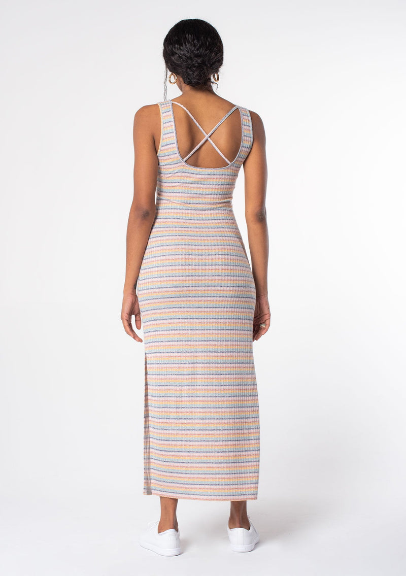 True Stripes Tank Dress Mustard/Mint / S True Stripes Tank Dress Mustard/Mint / S