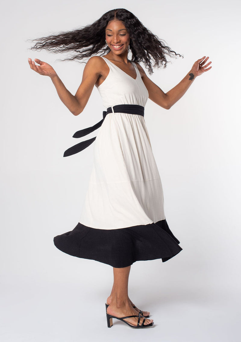 Women's Dresses - Color Block Maxi Dress | LOVESTITCH Women's Dresses - Color Block Maxi Dress | LOVESTITCH