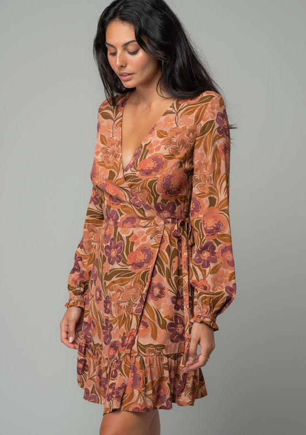 Wrap Dresses & Tops - brown - brown Wrap Dresses & Tops - brown - brown